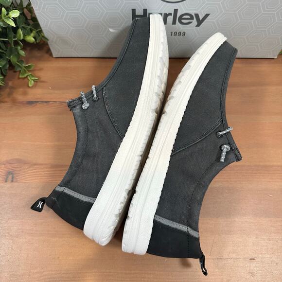 Hurley Men's Laguna Black Lightweight Memory Foam Casual Shoes Size 8 - Picture 7 of 10